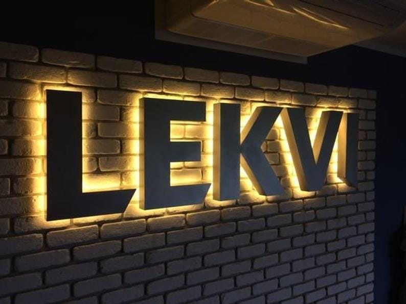 Backlit Display Steel Letter work by our studio in Ayodhya — 3