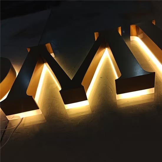 Backlit Display Steel Letter work by our studio in Ayodhya — 5