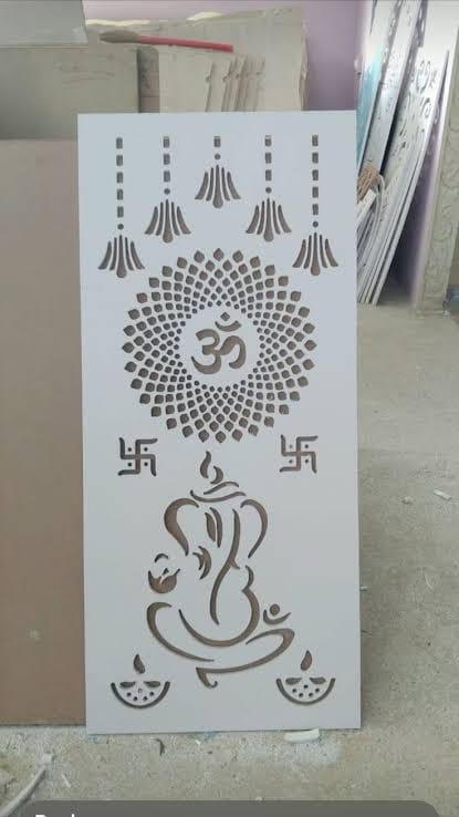 WPC / AEP / MDF / Corian / HDHMR Cutting & Design work by our studio in Ayodhya — 2